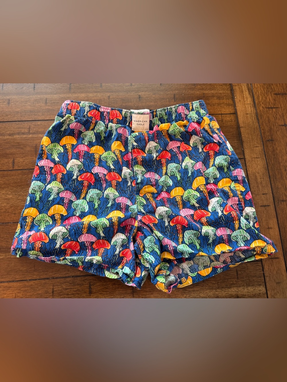 American Eagle Jellyfish Boxer Shorts XS Colorful Lounge Sleep Shorts